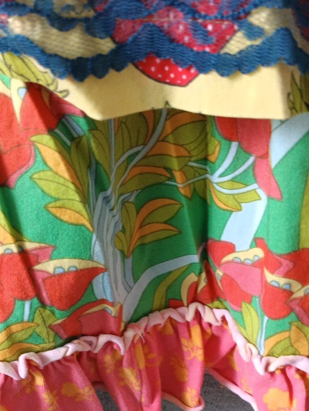 Matilda Jane Yellow Strawberry Tiered Sleeveless Top with Coordinating Pants - Picture 12 of 15